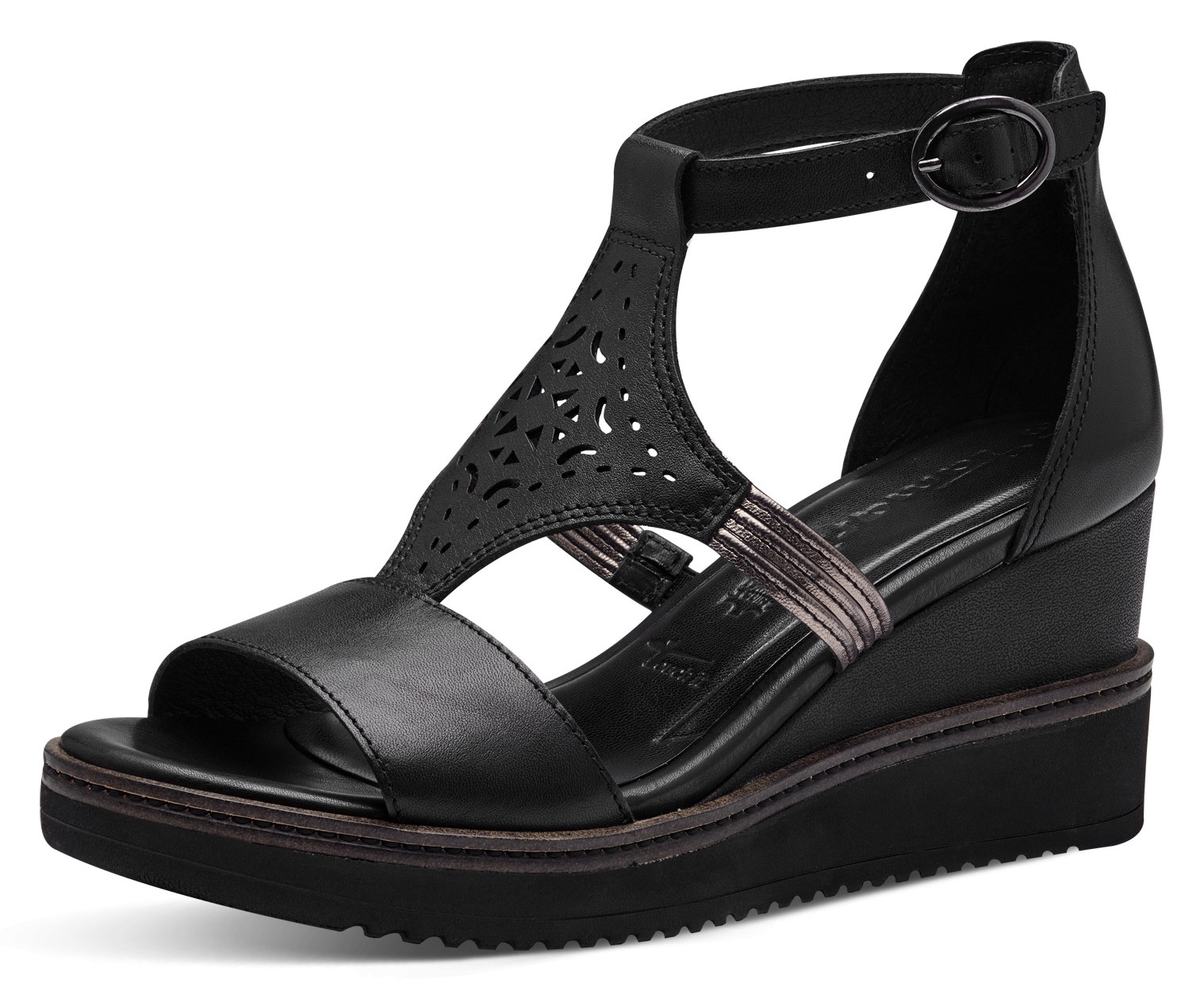 Tamaris Keilsandalette, Sommerschuh, Sandale, Keilabsatz, mit modischen Cut-Outs Tamaris Keilsandalette, Sommerschuh, Sandale, Keilabsatz, mit modischen Cut-Outs von Tamaris