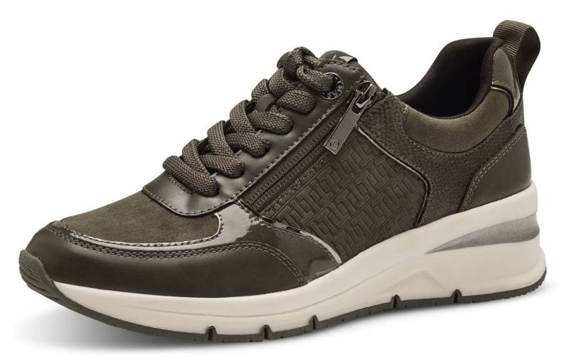 Tamaris Keilsneaker, Freizeitschuh, Halbschuh, Schnürschuh mit Aussenreissverschluss von Tamaris
