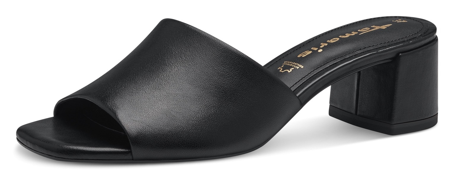 Tamaris Pantolette, Blockabsatz, Sommerschuh, Schlappen im schlichten Design Tamaris Pantolette, Blockabsatz, Sommerschuh, Schlappen im schlichten Design von Tamaris