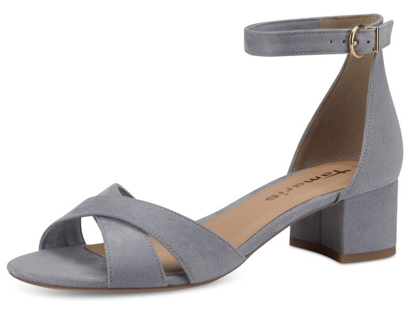 Tamaris Sandalette, Blockabsastz, Sommerschuh, Riemchensandale mit Kreuzbandage von Tamaris