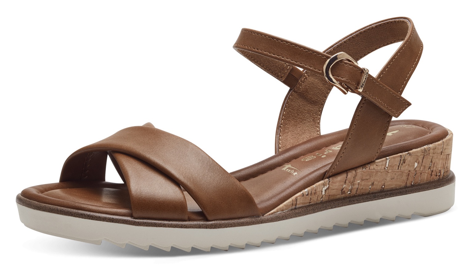 Tamaris Sandalette, Keilabsatz, Sommerschuh, Riemchensandale mit Schnallenverschluss von Tamaris