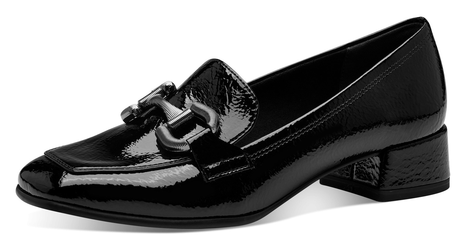 Tamaris Slipper, Blockabsatz, Pumps, Halbschuh, Schlupfschuh mit modischer Zierspange von Tamaris