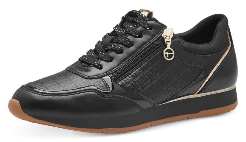 Tamaris Plateausneaker, Freizeitschuh, Halbschuh, Schnürschuh mit dezenten Metallic-Details von Tamaris