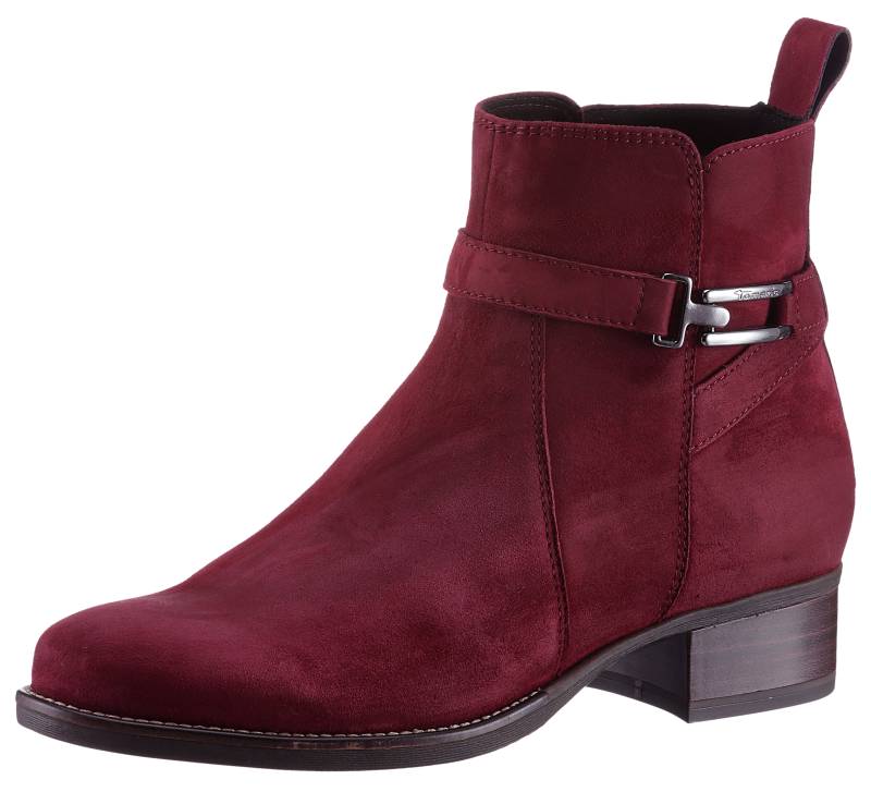 Tamaris Stiefelette, Blockabsatz, Businessschuh mit praktischem Innenreissverschluss von Tamaris