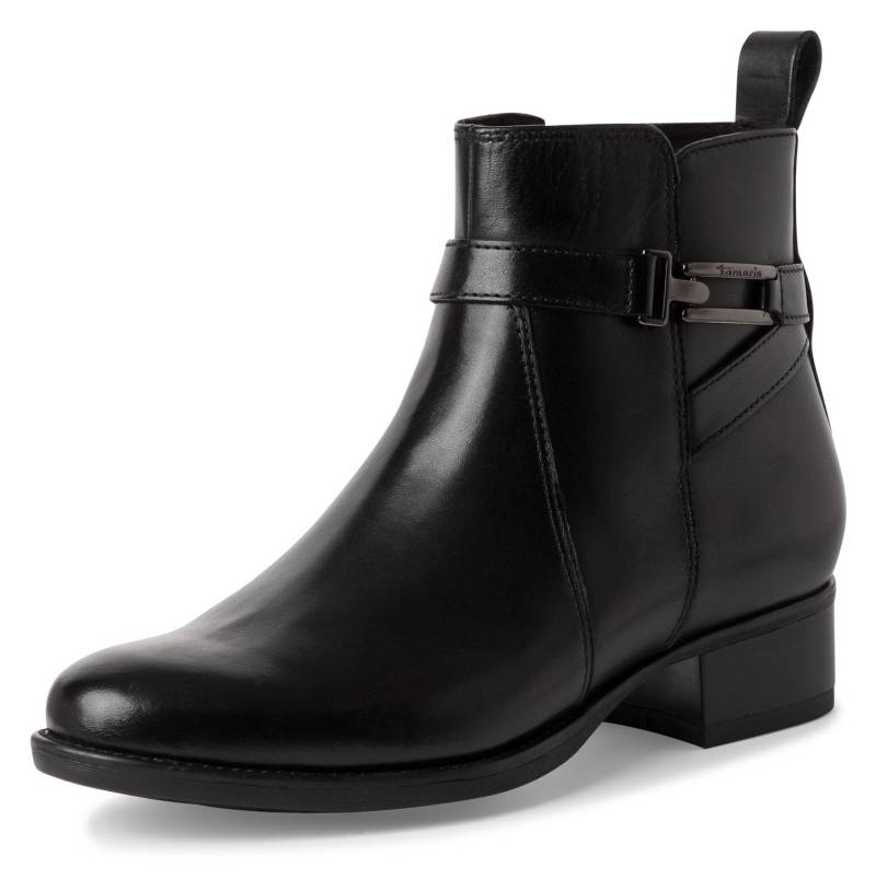 Tamaris Stiefelette, Blockabsatz, Businessschuh mit praktischem Innenreissverschluss von Tamaris