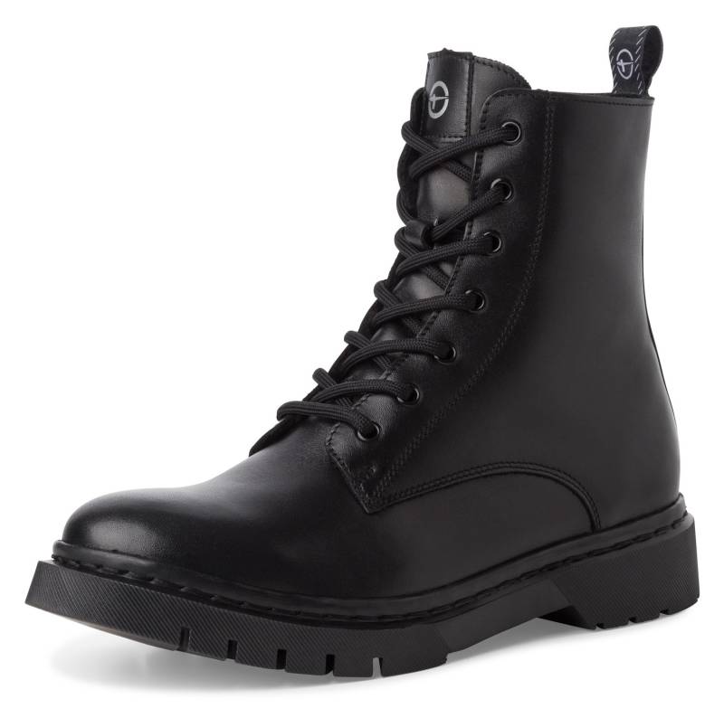 Tamaris Winterboots, Blockabsatz, Schnürboots, Winterstiefelette, T-Logo an der Zunge von Tamaris
