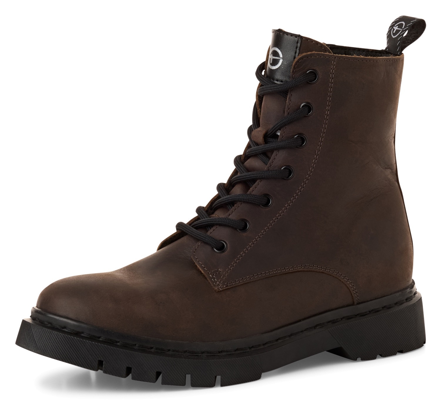 Tamaris Winterboots, Blockabsatz, Schnürboots, Winterstiefelette, T-Logo an der Zunge von Tamaris