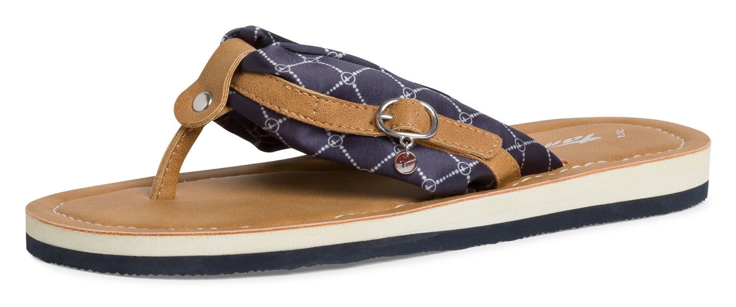 Tamaris Zehentrenner »AVRIL«, Sommerschuh, Flats, Schlappen mit T-Logoanhänger Tamaris Zehentrenner »AVRIL«, Sommerschuh, Flats, Schlappen mit T-Logoanhänger von Tamaris