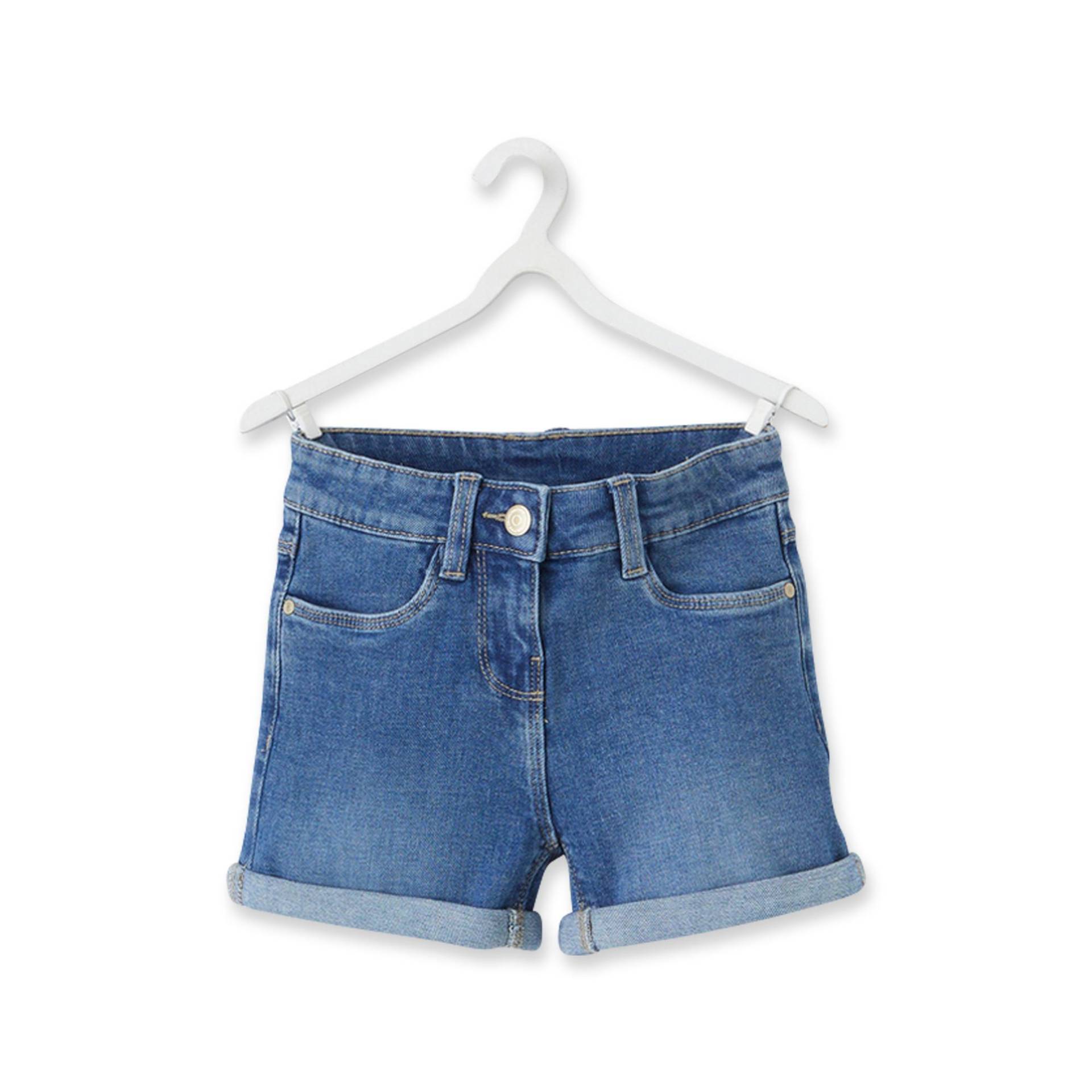 Bermuda Shorts Mädchen Blau Denim 8A von Tape A l'Oeil