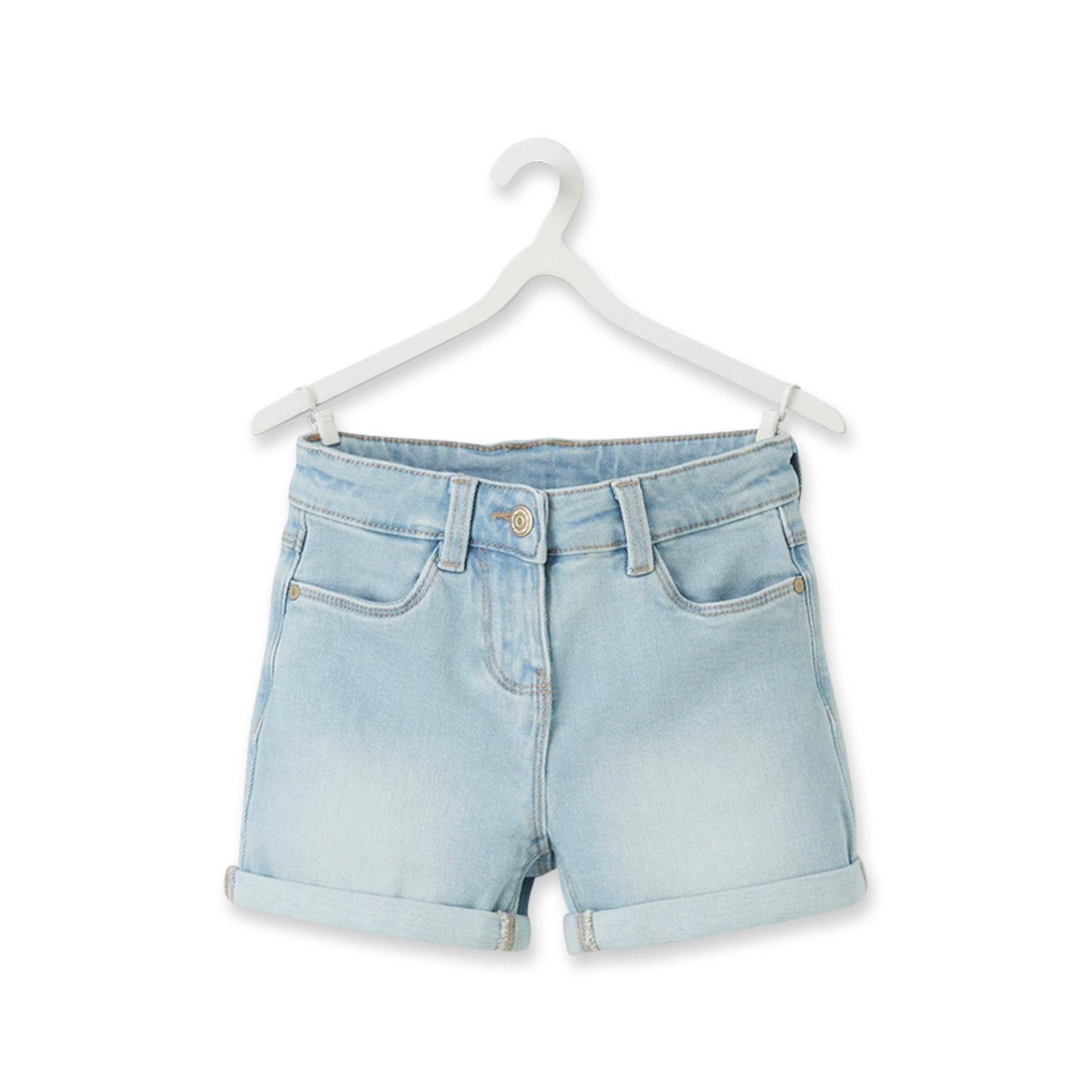 Bermuda Shorts Mädchen Blau Denim Dunkel 4A von Tape A l'Oeil