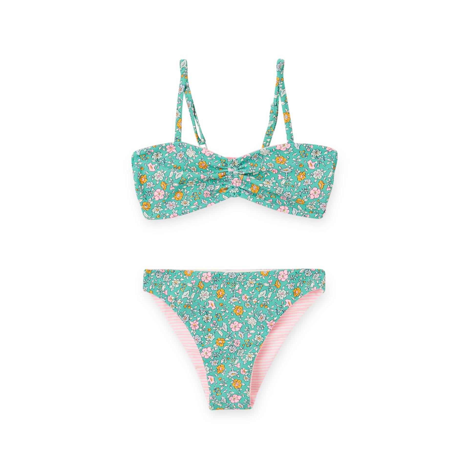 Bikini Set, Bandeau Unisex Grün 6A von Tape A l'Oeil