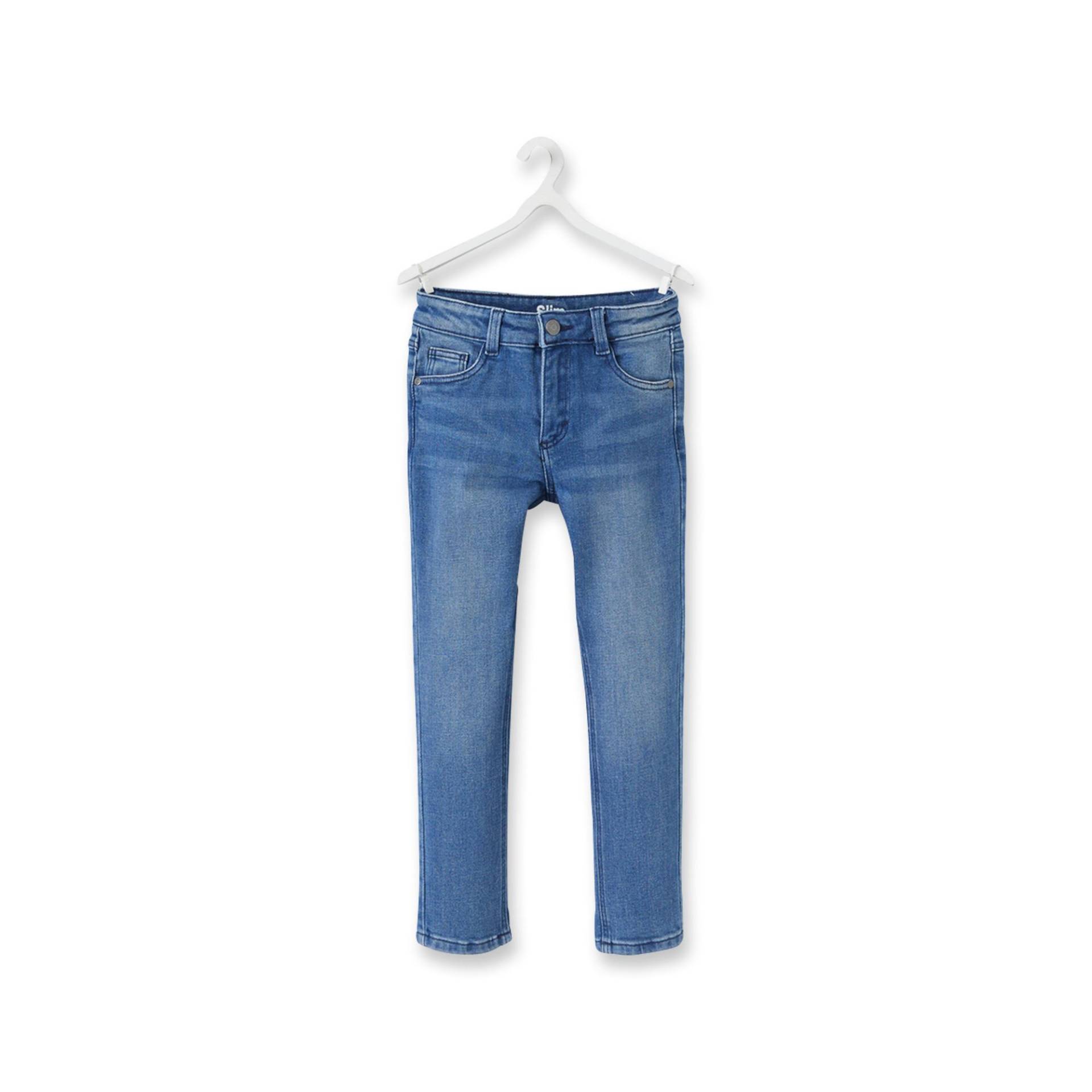 Lange Hose, Slim Fit Jungen Blau Denim Dunkel 4A von Tape A l'Oeil