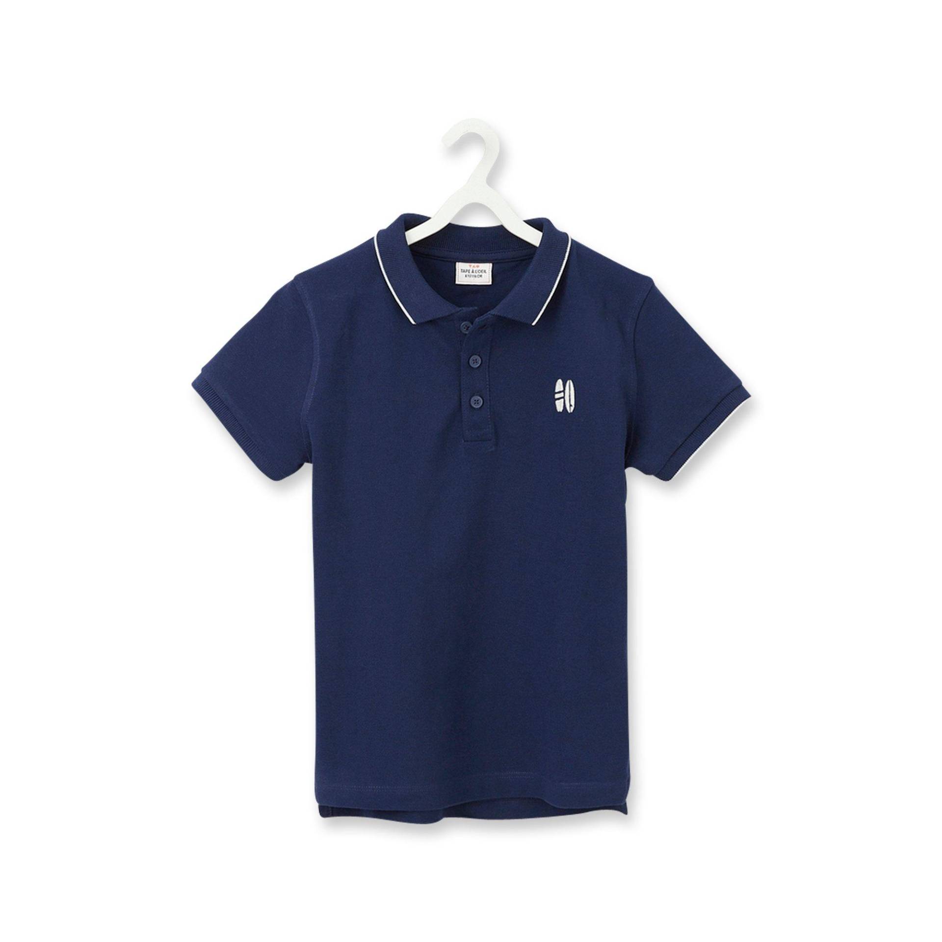 Poloshirt, Kurzarm Jungen Marine 10A von Tape A l'Oeil