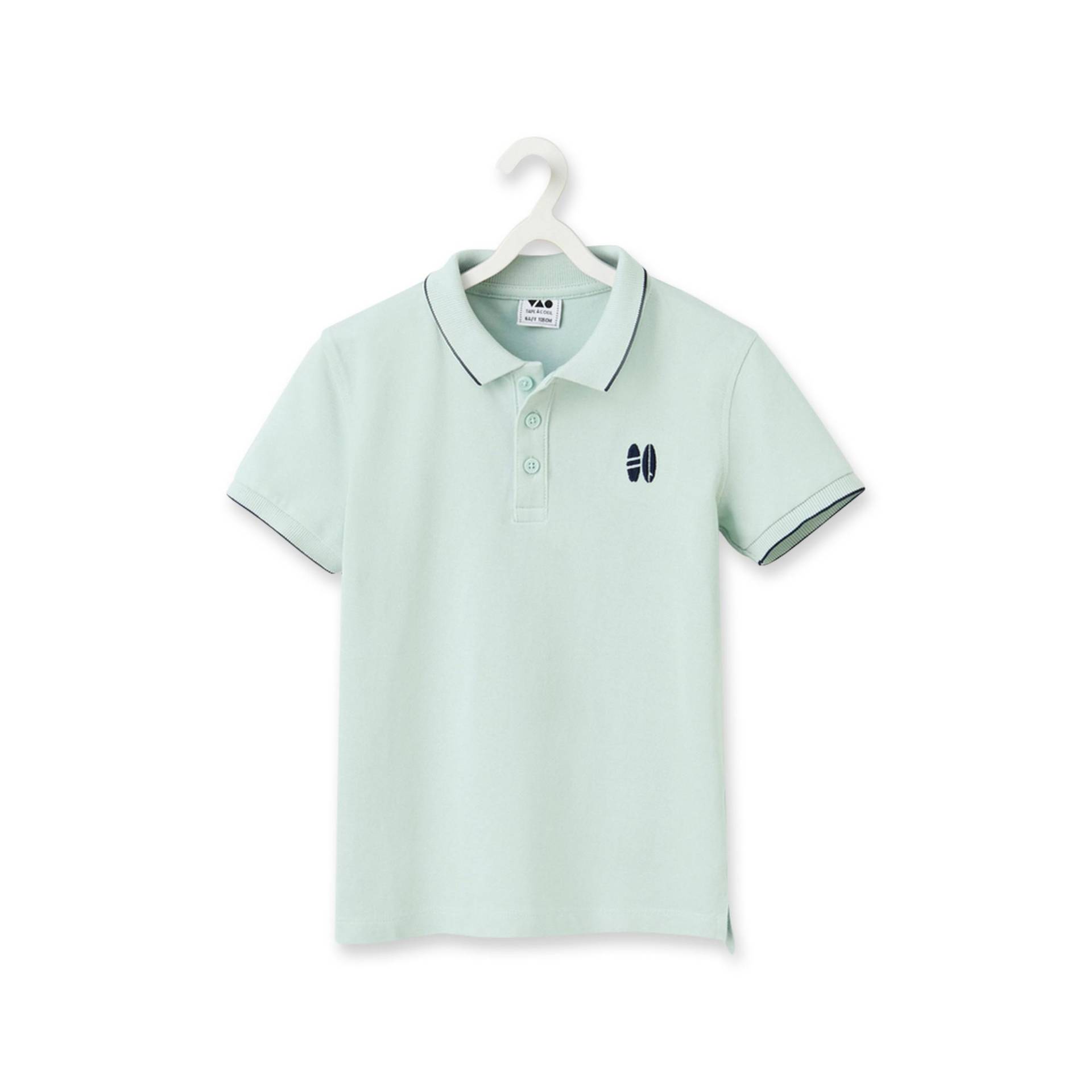 Poloshirt, Kurzarm Jungen Pistaziengrün 12A von Tape A l'Oeil