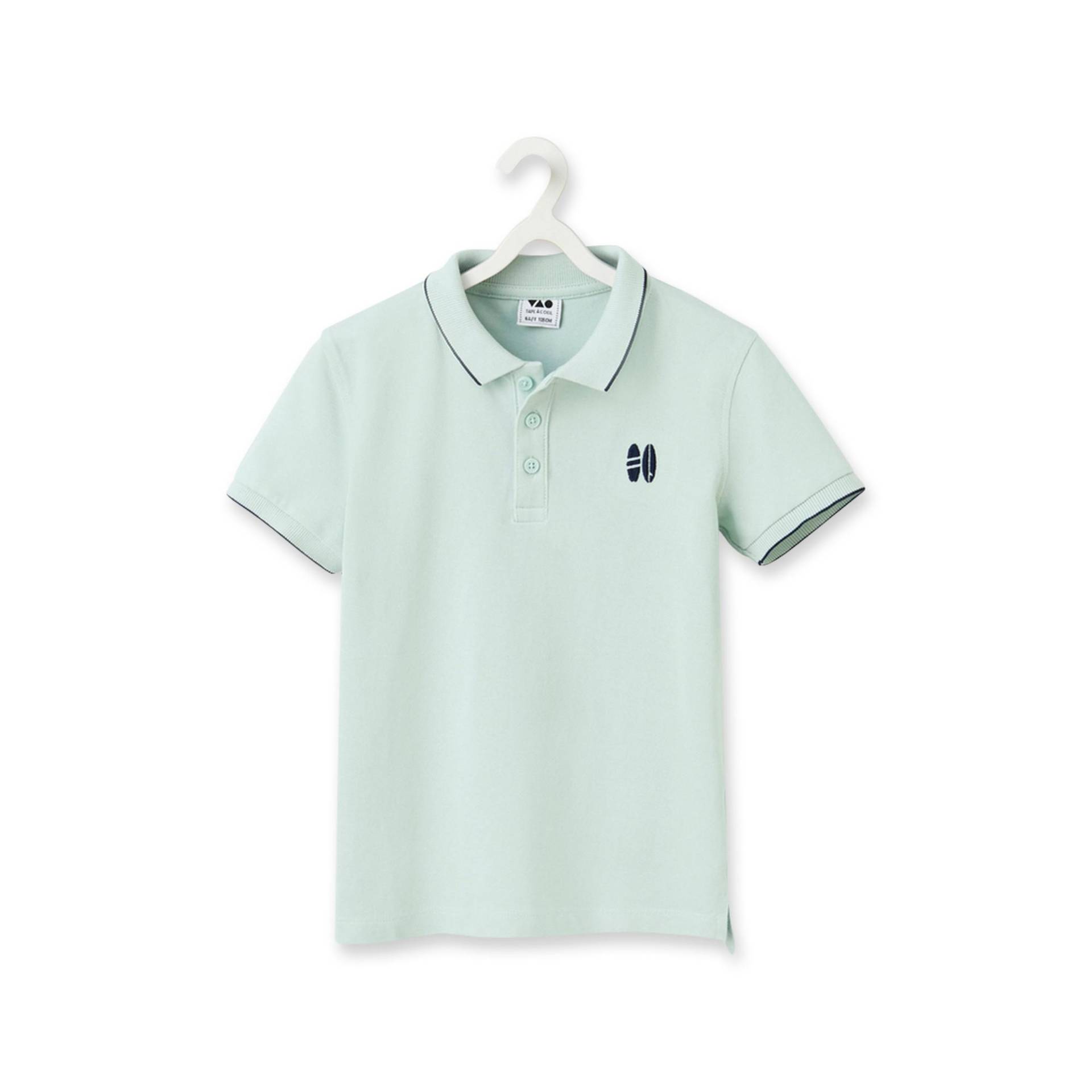 Poloshirt, Kurzarm Jungen Pistaziengrün 14A von Tape A l'Oeil