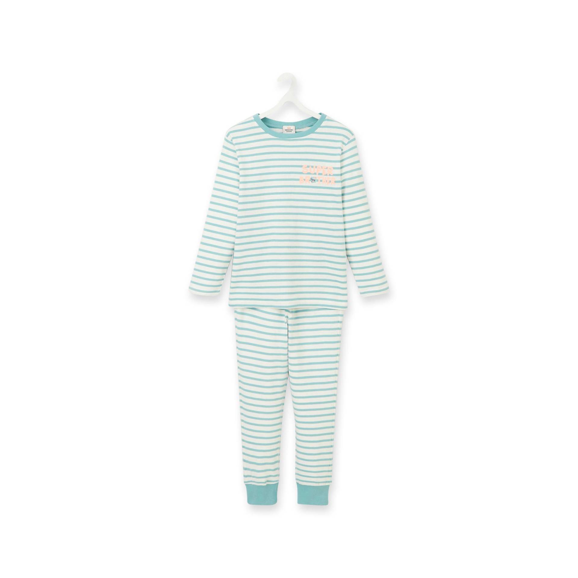 Pyjama-set Lang, Langarm Jungen Ecru 12A von Tape A l'Oeil