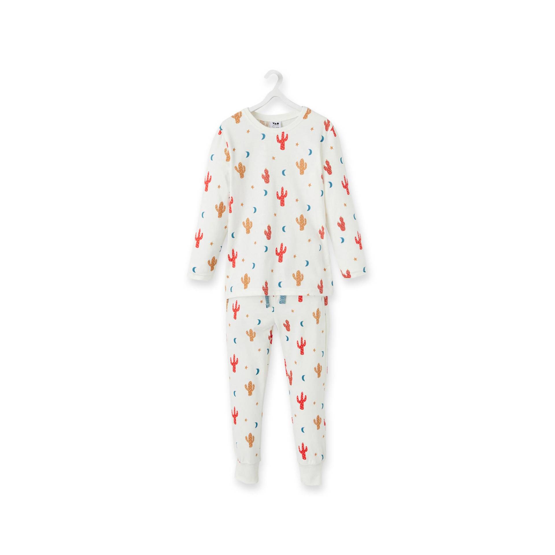 Pyjama-set Lang, Langarm Jungen Ecru 14A von Tape A l'Oeil