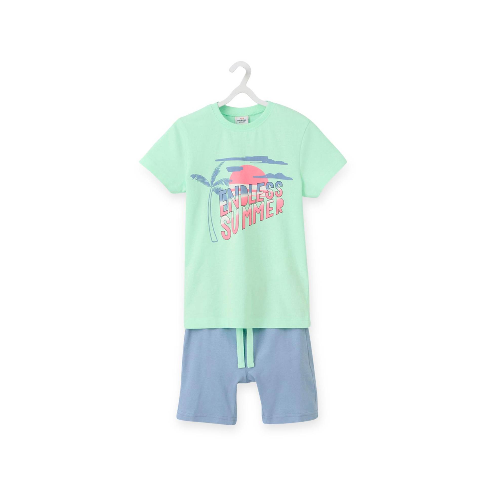 Pyjamashorts Jungen Blau 4A von Tape A l'Oeil