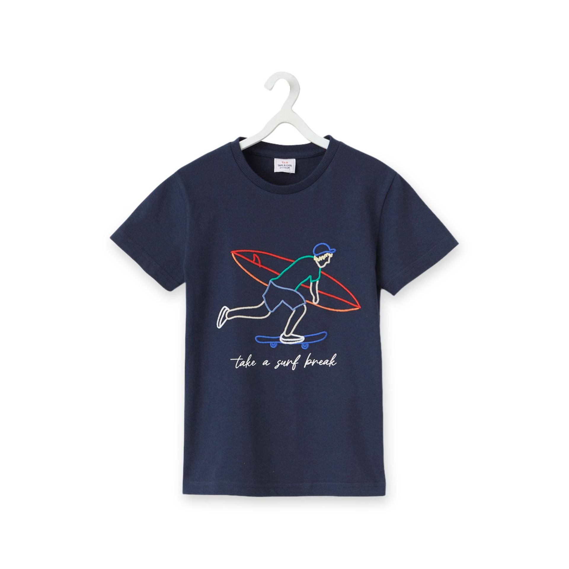 T-shirt, Rundhals, Kurzarm Jungen Marine 14A von Tape A l'Oeil