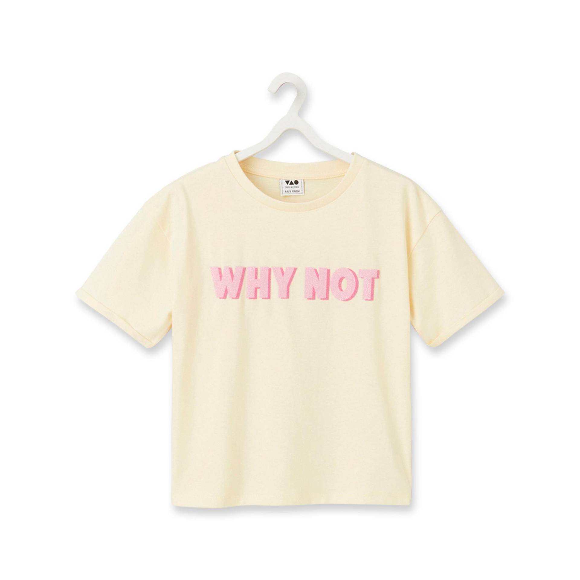 T-shirt, Rundhals, Kurzarm Mädchen Gelb 4A von Tape A l'Oeil