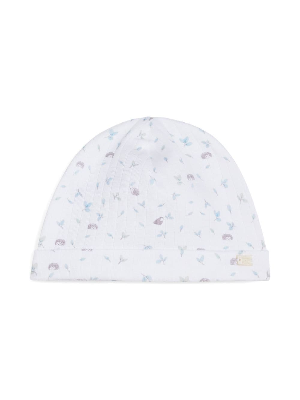 Tartine Et Chocolat Hedgehog Feuillage cotton beanie - White von Tartine Et Chocolat