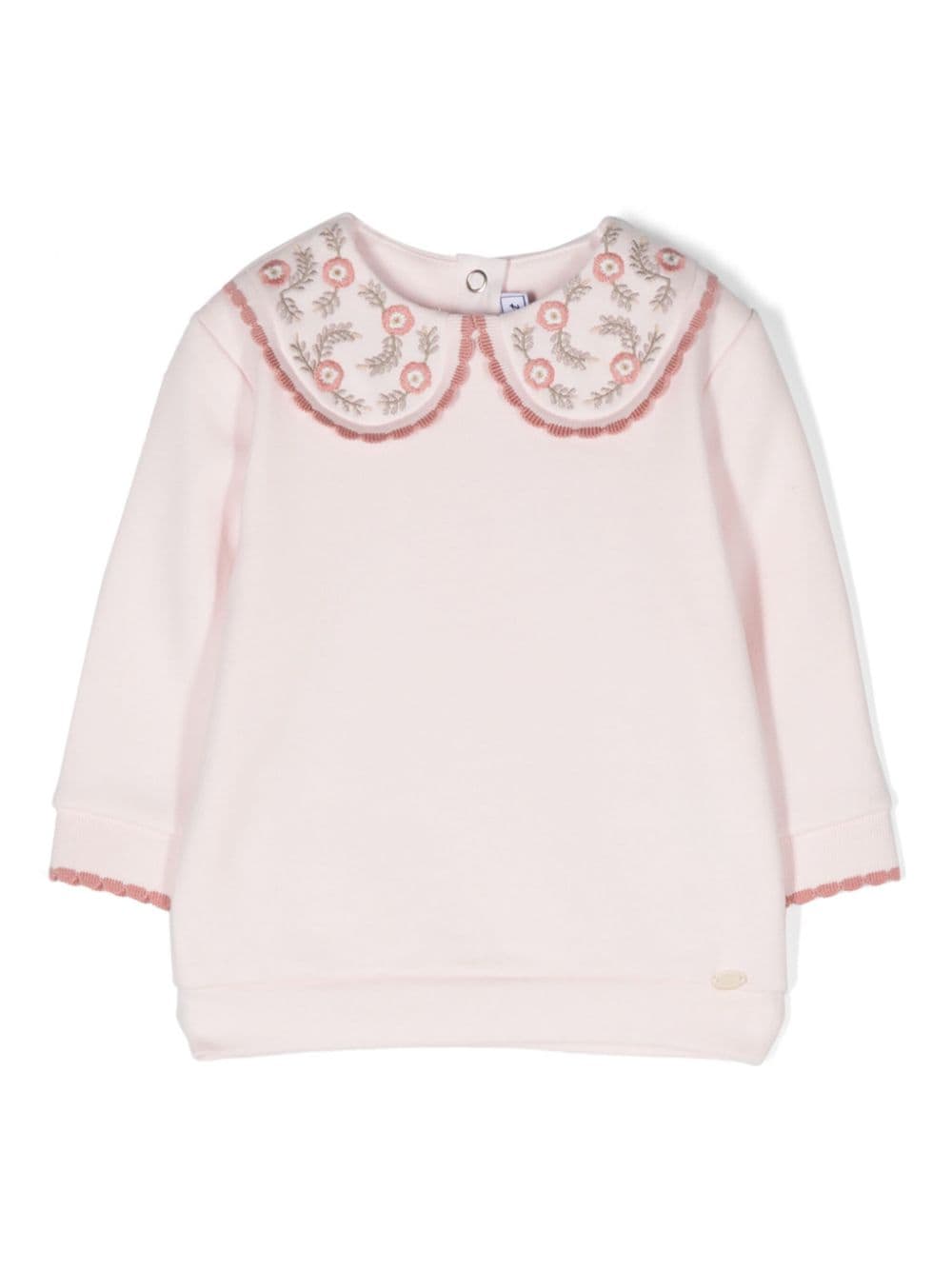 Tartine Et Chocolat bib-collar cotton T-shirt - Pink von Tartine Et Chocolat