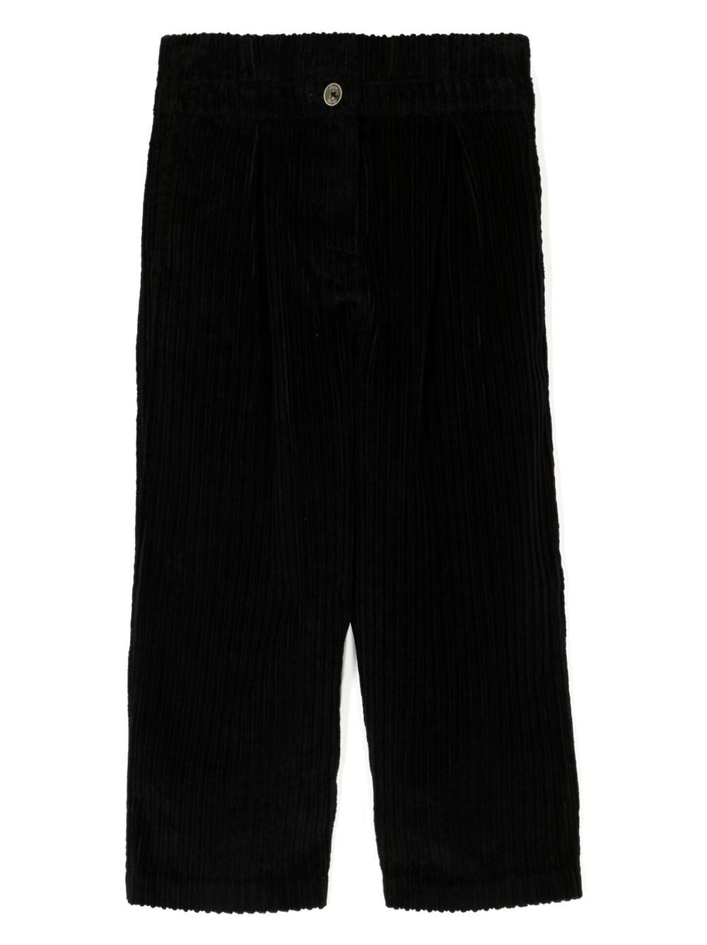 Tartine Et Chocolat cotton wide-leg trousers - Black von Tartine Et Chocolat