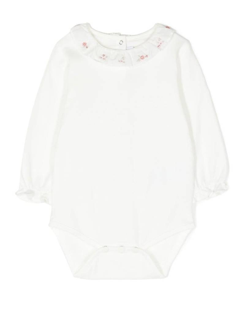 Tartine Et Chocolat embroidered-collar cotton body - White von Tartine Et Chocolat