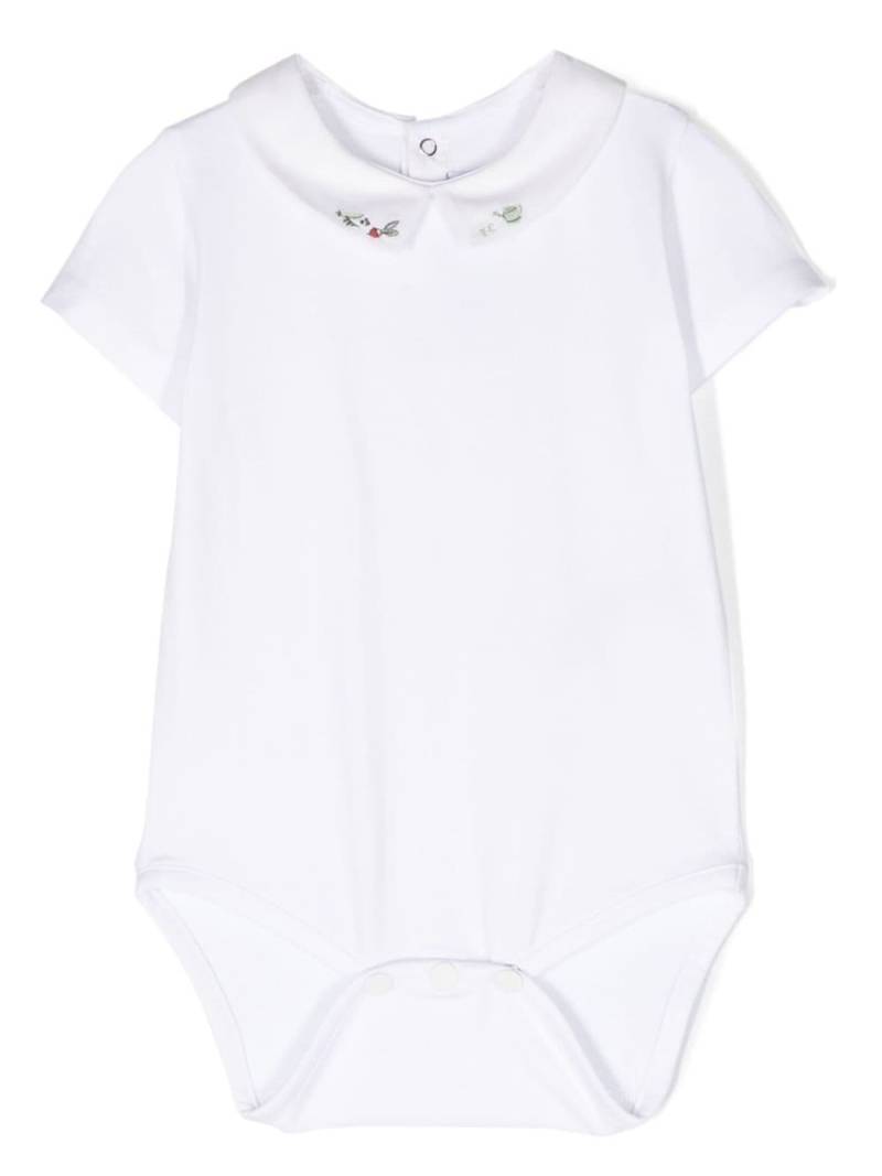 Tartine Et Chocolat embroidered-collar cotton body - White von Tartine Et Chocolat