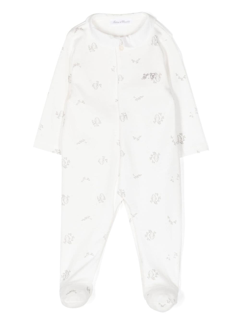 Tartine Et Chocolat embroidered-logo cotton pajamas - White von Tartine Et Chocolat