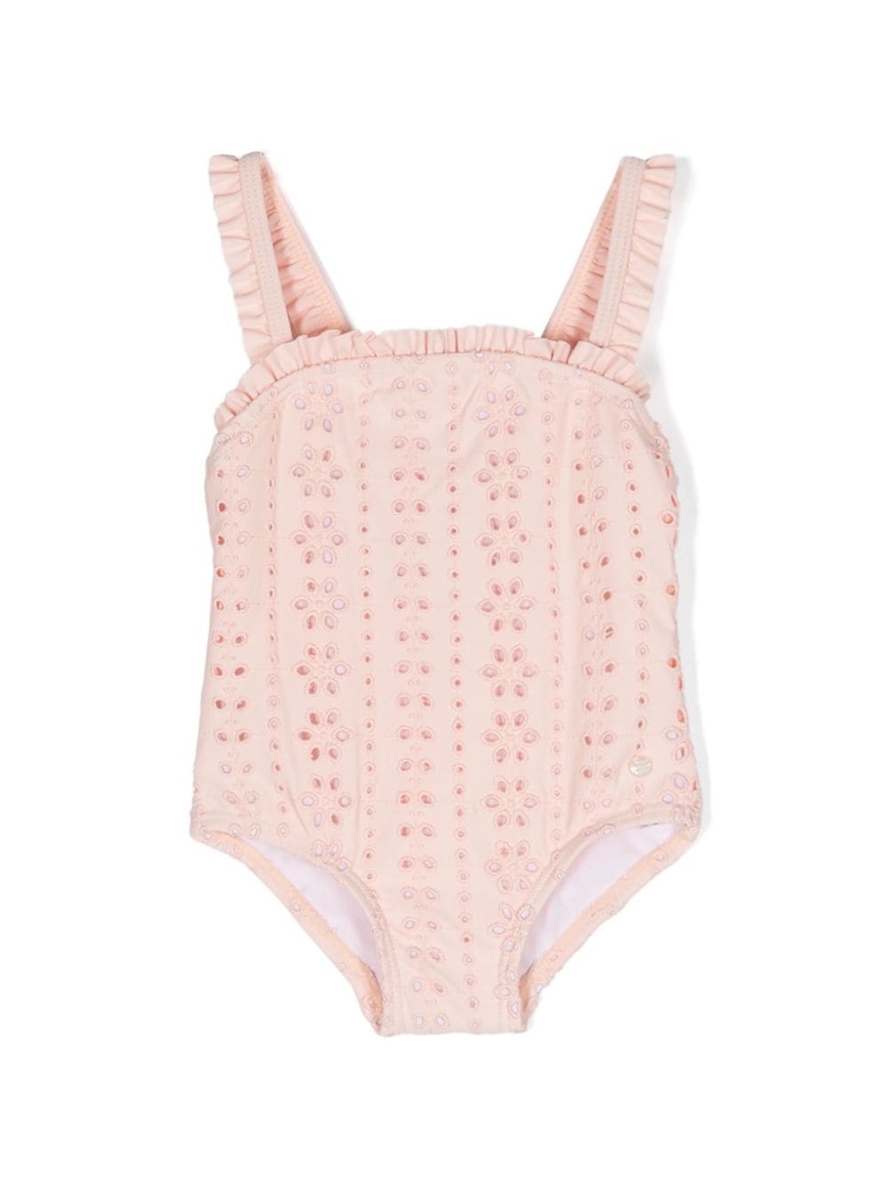 Tartine Et Chocolat floral-embroidered swimsuit - Pink von Tartine Et Chocolat