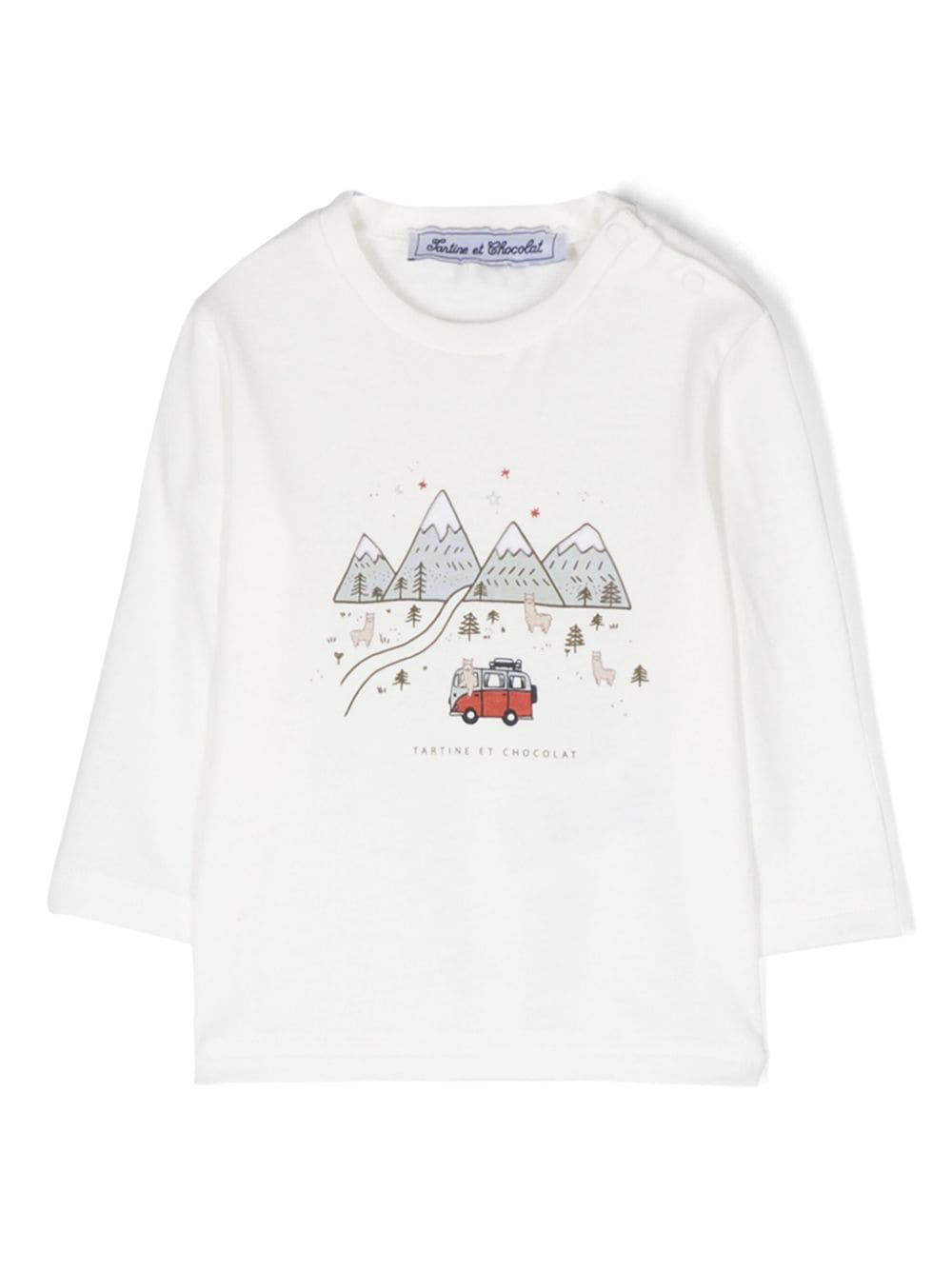 Tartine Et Chocolat graphic-print cotton T-shirt - White von Tartine Et Chocolat