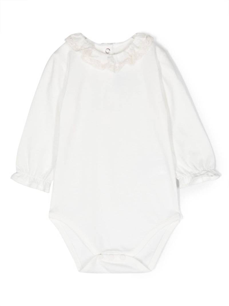 Tartine Et Chocolat lace-collar cotton body - White von Tartine Et Chocolat