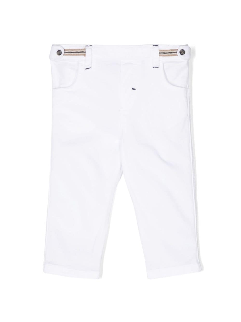 Tartine Et Chocolat logo-patch trousers - White von Tartine Et Chocolat