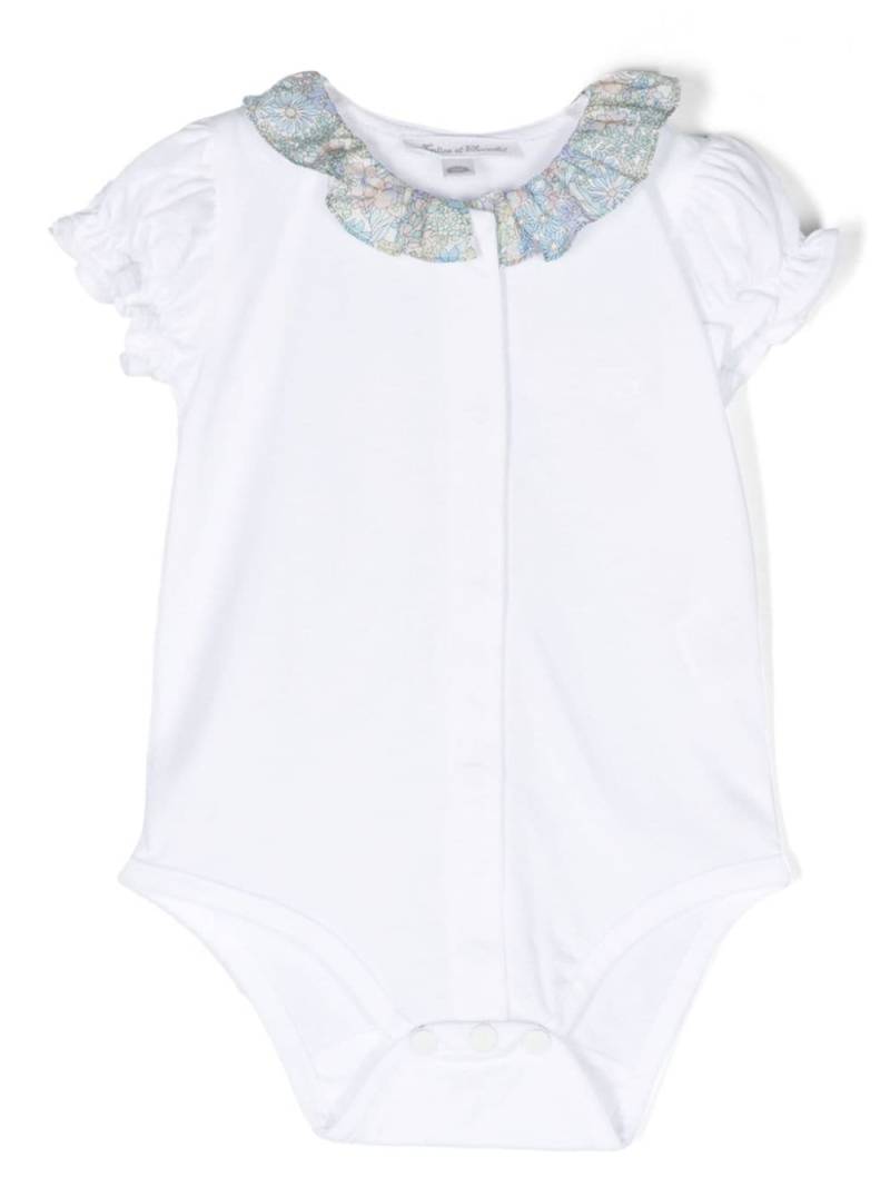 Tartine Et Chocolat ruffled-collar cotton body - White von Tartine Et Chocolat