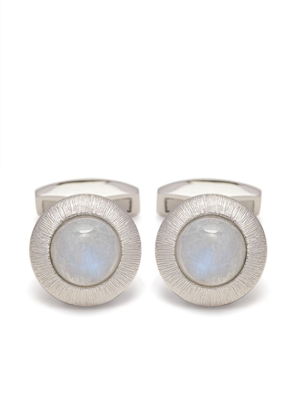 Tateossian Graffiato Moonstone cufflinks - Silver von Tateossian