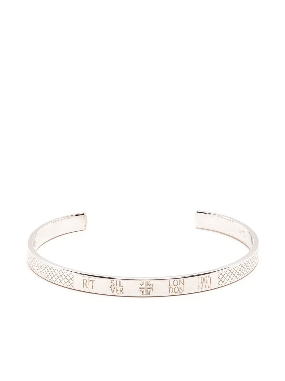 Tateossian engraved cuff bracelet - Silver von Tateossian