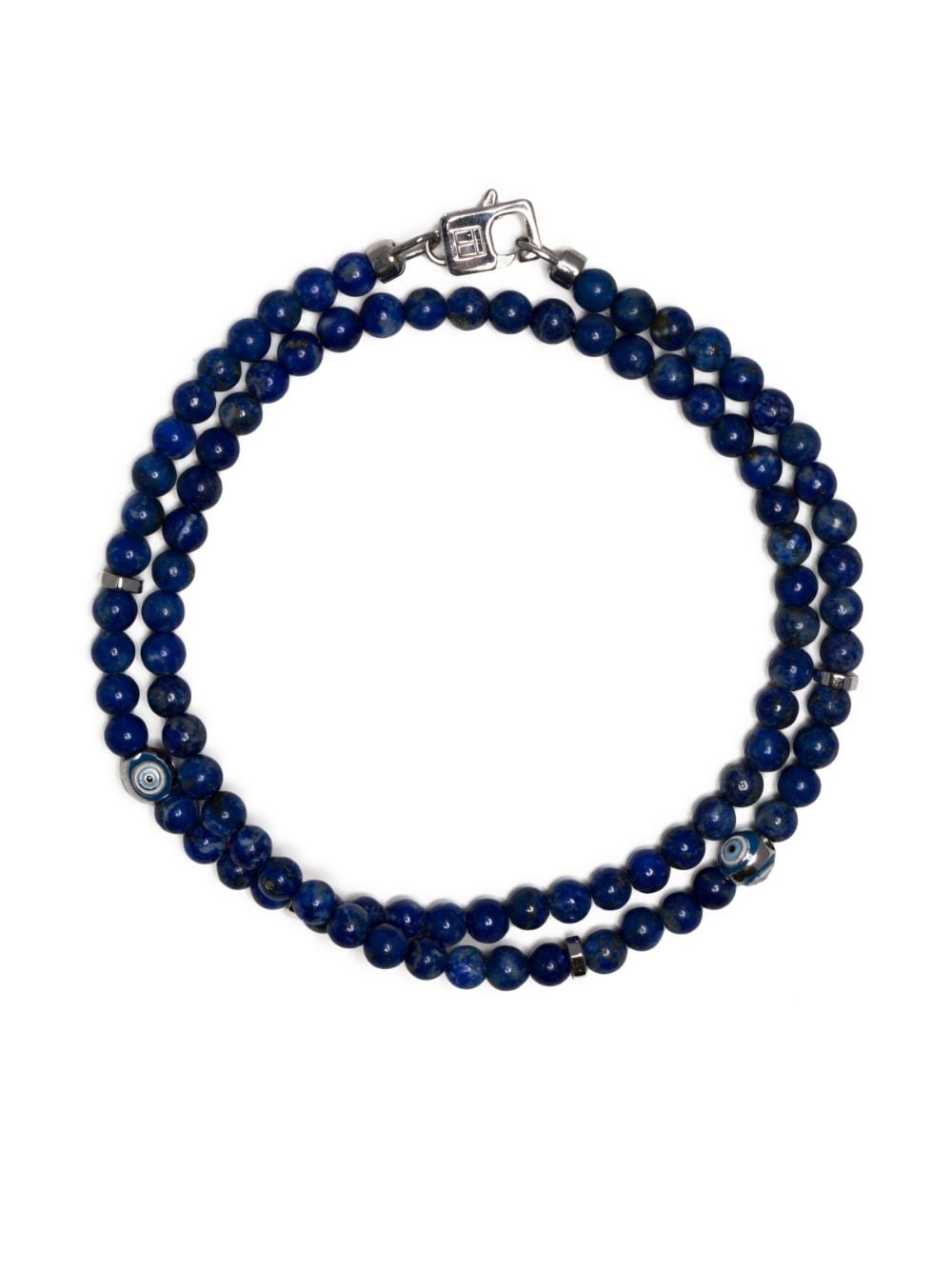 Tateossian silver-plated beaded necklace - Blue von Tateossian
