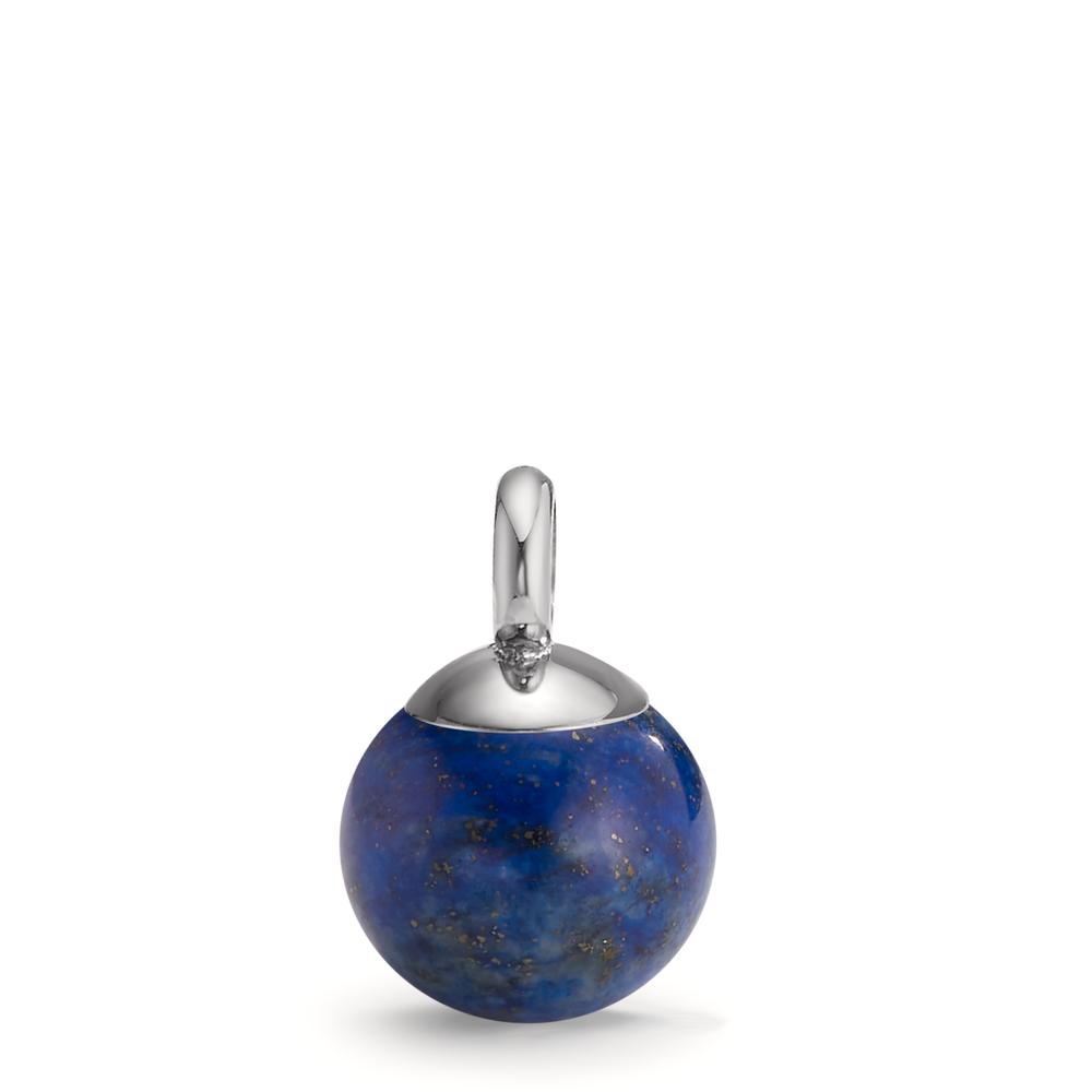 TeNo Damen Ketten- und Creolen- Anhänger MUSE Silver mit Lapislazuli aus Edelstahl Ø10 mm von TeNo