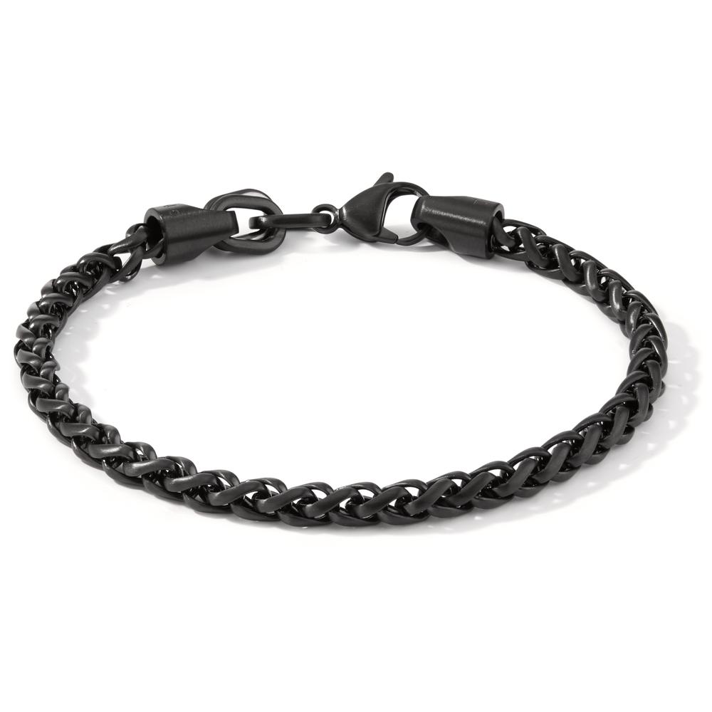 TeNo Herren Armband Trill Ultra Black aus Edelstahl 21 cm Ø 4,5 mm von TeNo