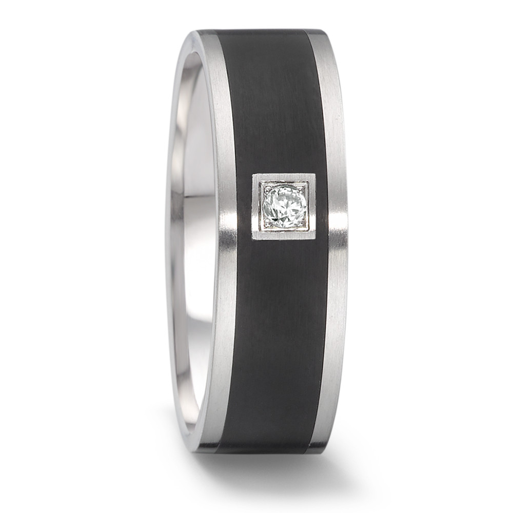 TeNo Damen Brillant Ring TAMOR mit Keramik von TeNo