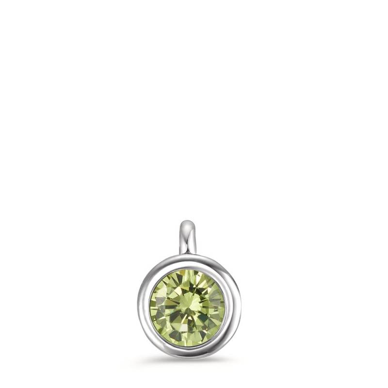 TeNo Damen Charm-Anhänger Joy Edelstahl mit Apple Green Zirkonia, Ø7mm von TeNo