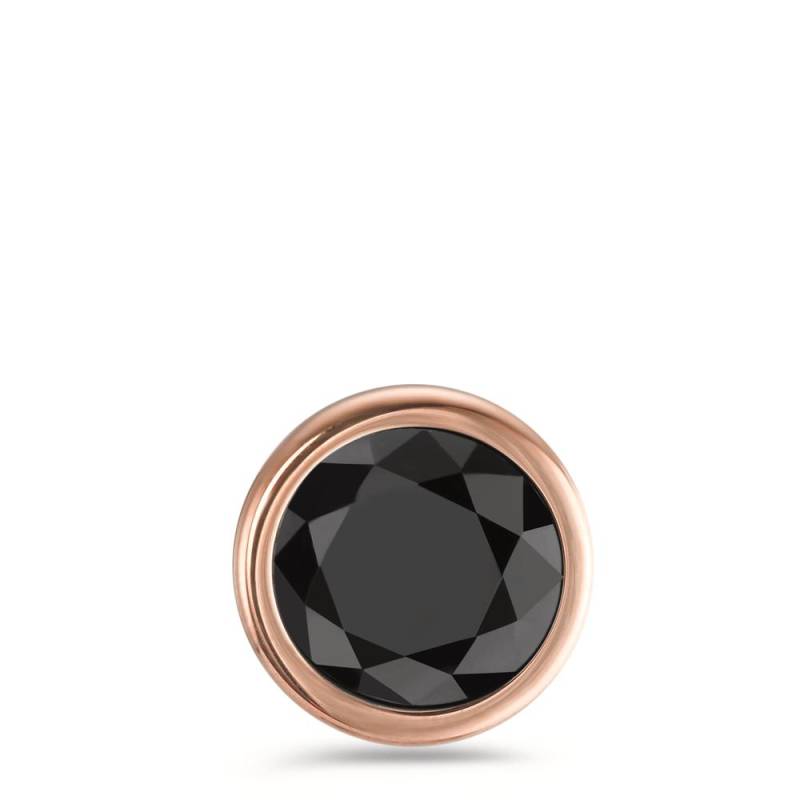 TeNo Damen Anhänger Joy Roségold mit Zirkonia Ultra Black, Ø13mm von TeNo