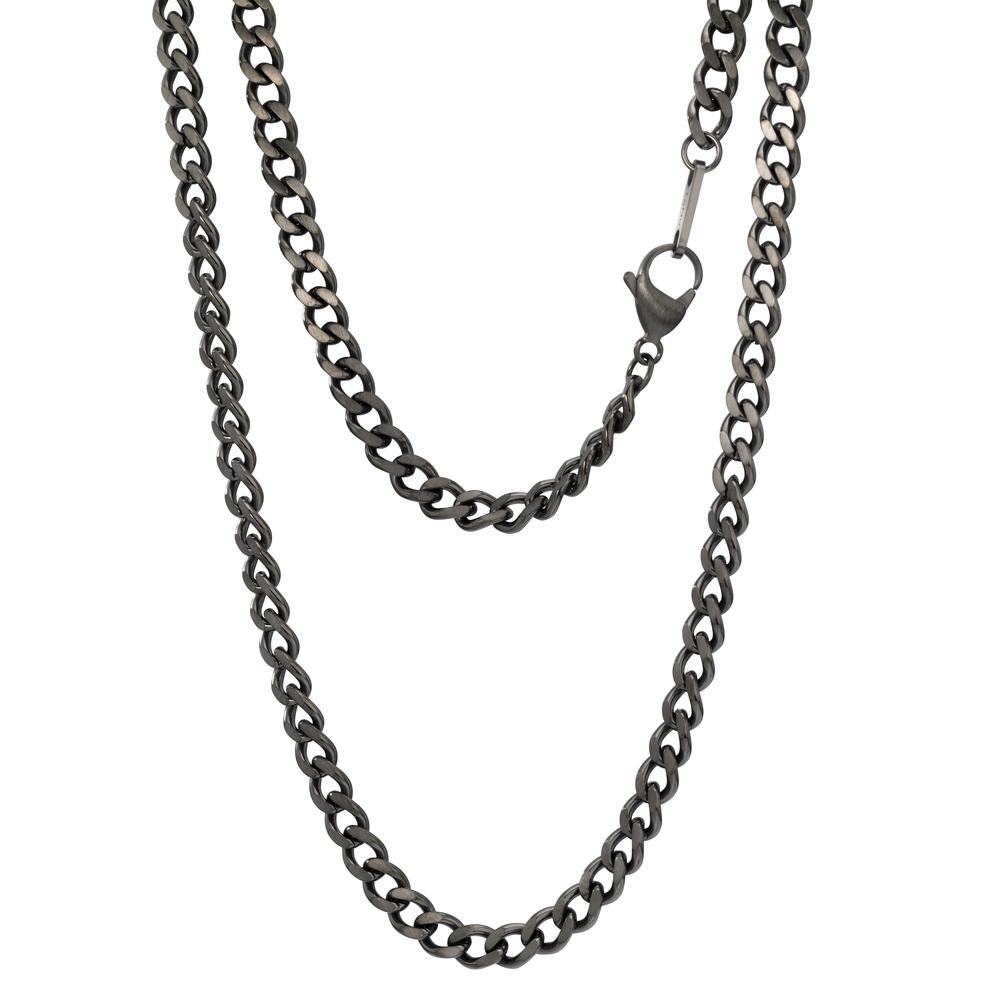 TeNo Damen Essential Halskette M50 in Lava Grey aus mattiertem Edelstahl, 50 cm von TeNo