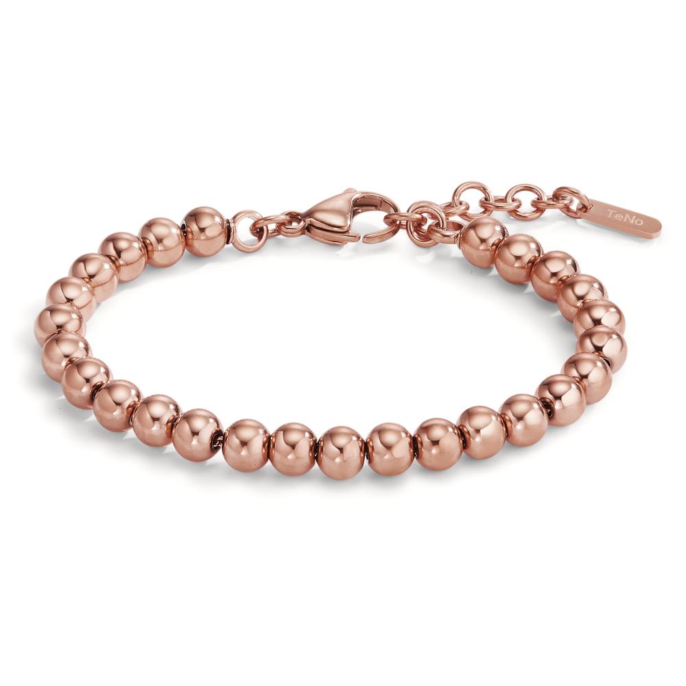 TeNo Damen Kugelarmband Bola Rosé Ø6mm, 16,5- 19,5cm verstellbar