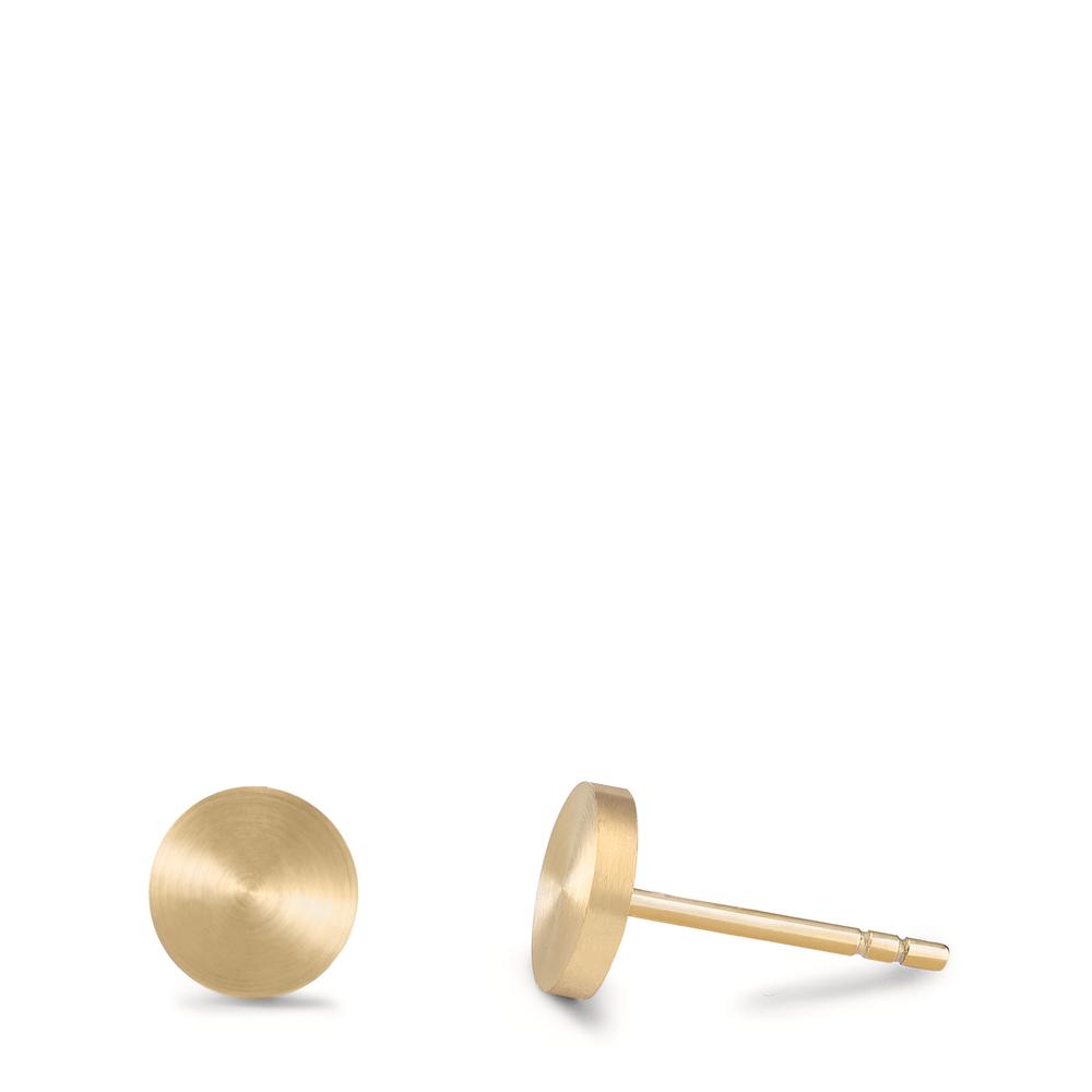 TeNo Damen Ohrstecker Pura Gold aus Edelstahl mit Comfort-Steckverschluss, Ø7mm von TeNo