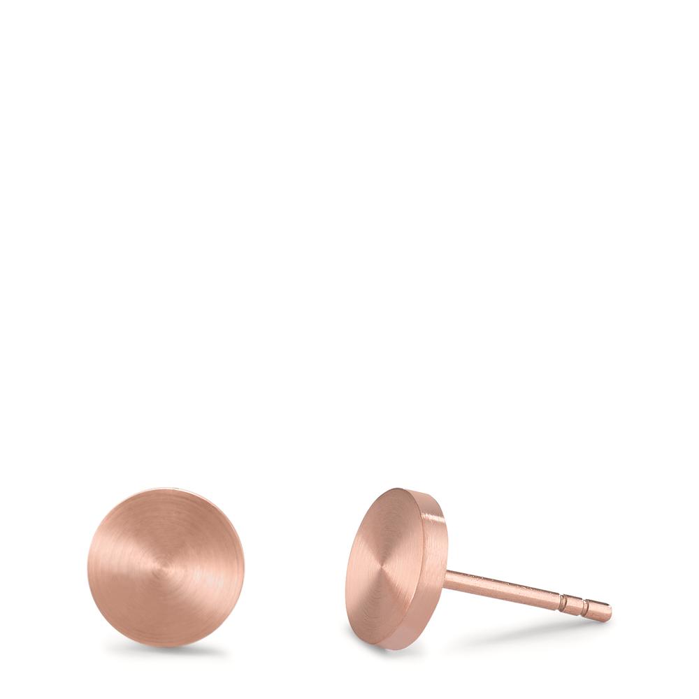 TeNo Damen Ohrstecker Pura Rosé aus Edelstahl mit Comfort-Steckverschluss, Ø8mm von TeNo