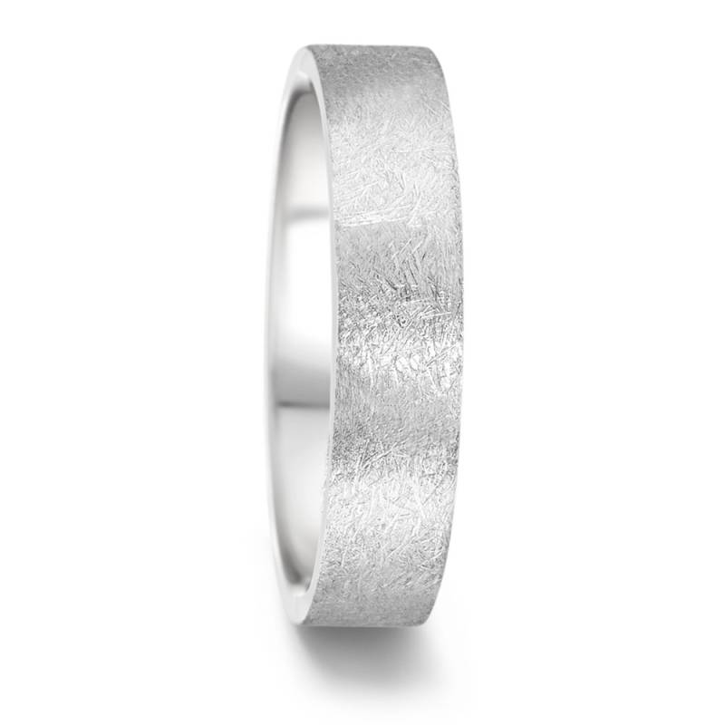 TeNo Partnerring TAMOR, eismattiert, Ringschiene: flach 5 mm - comfort fit von TeNo