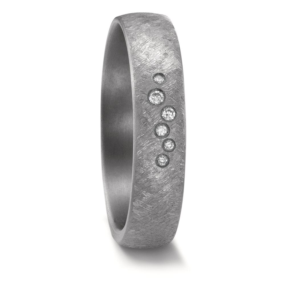 TeNo Damen Partnerring aus Tantal mit Diamanten 0.047 ct von TeNo