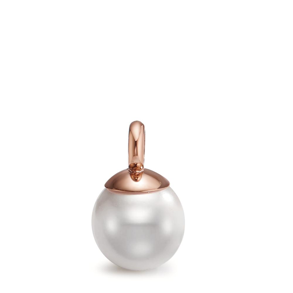 TeNo Damen Pearl Drop Anhänger Arya, Edelstahl-Rosé mit Muschelperle Ø9mm von TeNo